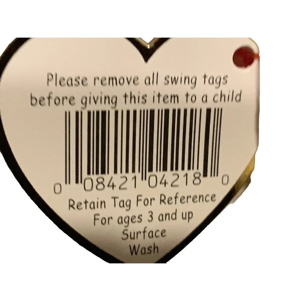 Ty Beanie Baby Hippie Bunny Pastel Tie-Dye Plush Toy 1998 Original With Tags - Picture 7 of 12